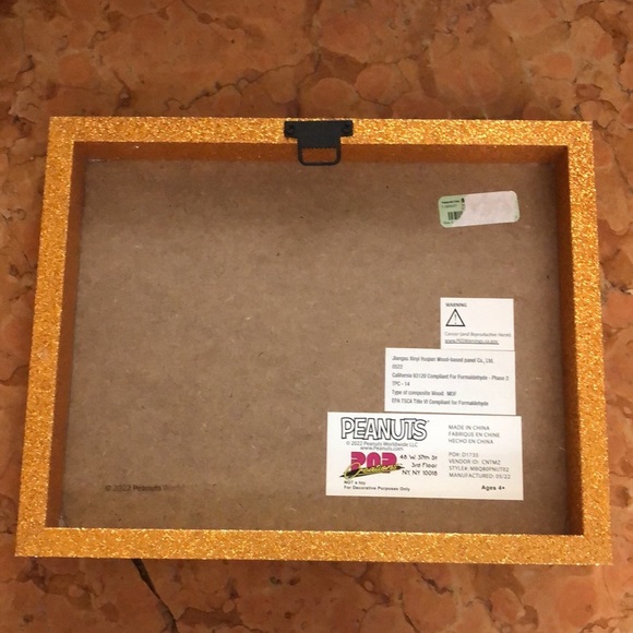 Pop Creations Peanuts Charlie Brown Great Pumpkin Linus Glitter Wall Sign NEW - Picture 6 of 6